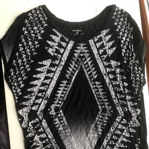 Black blouse short sleeved top